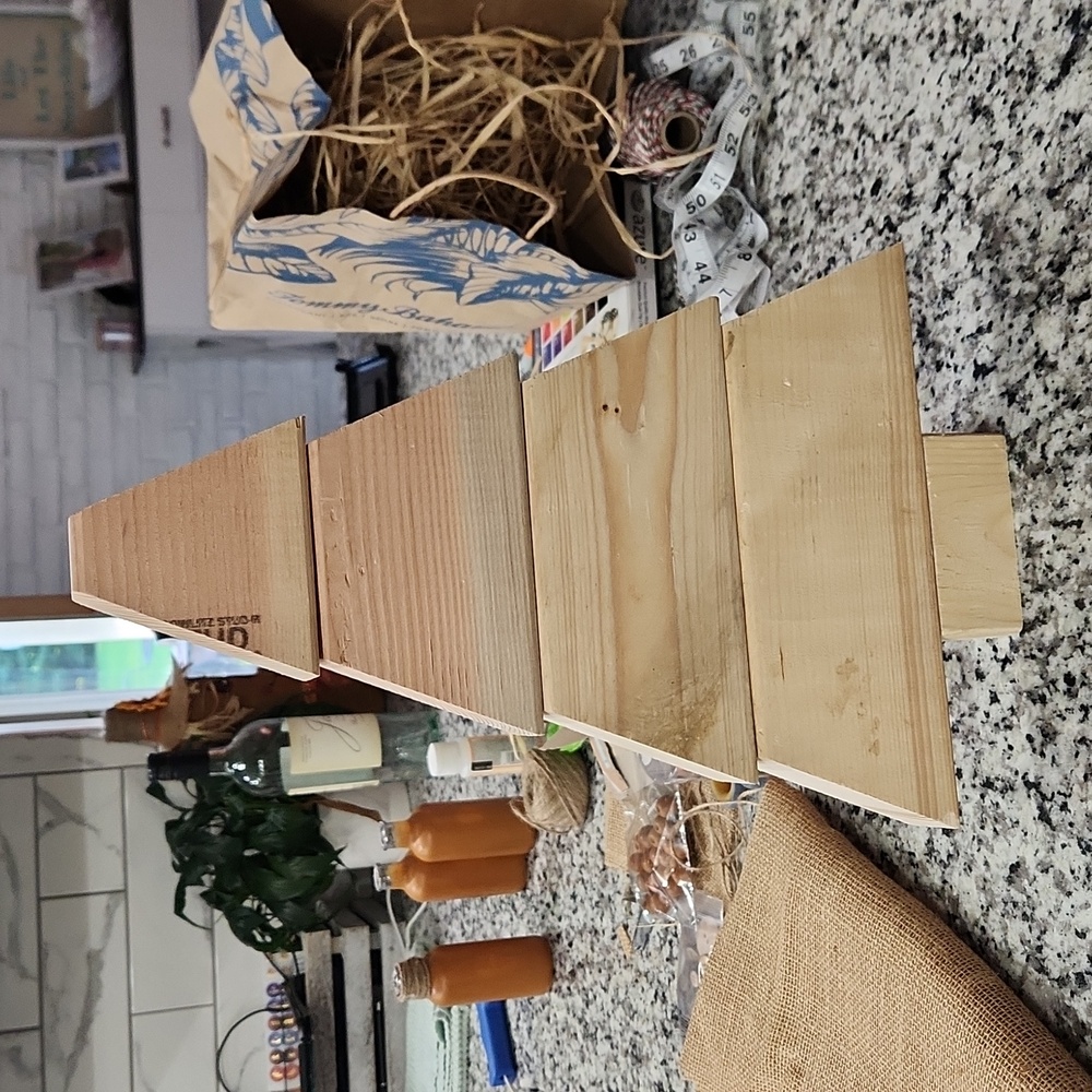 Wooden Christmas tree kit